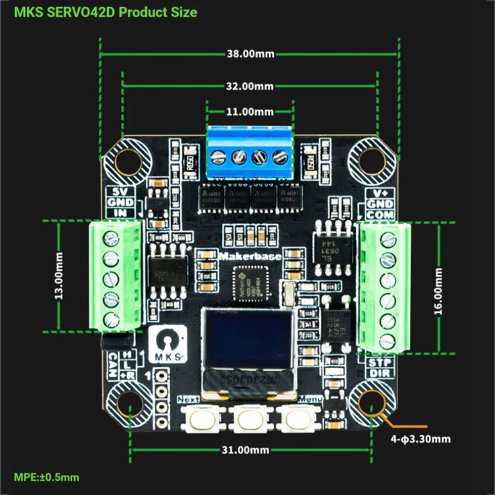 Closed Loop Stepper Motor Nema 17 - [AC18 디지털]/SERVO42D 40 CAN MT NEMA17
