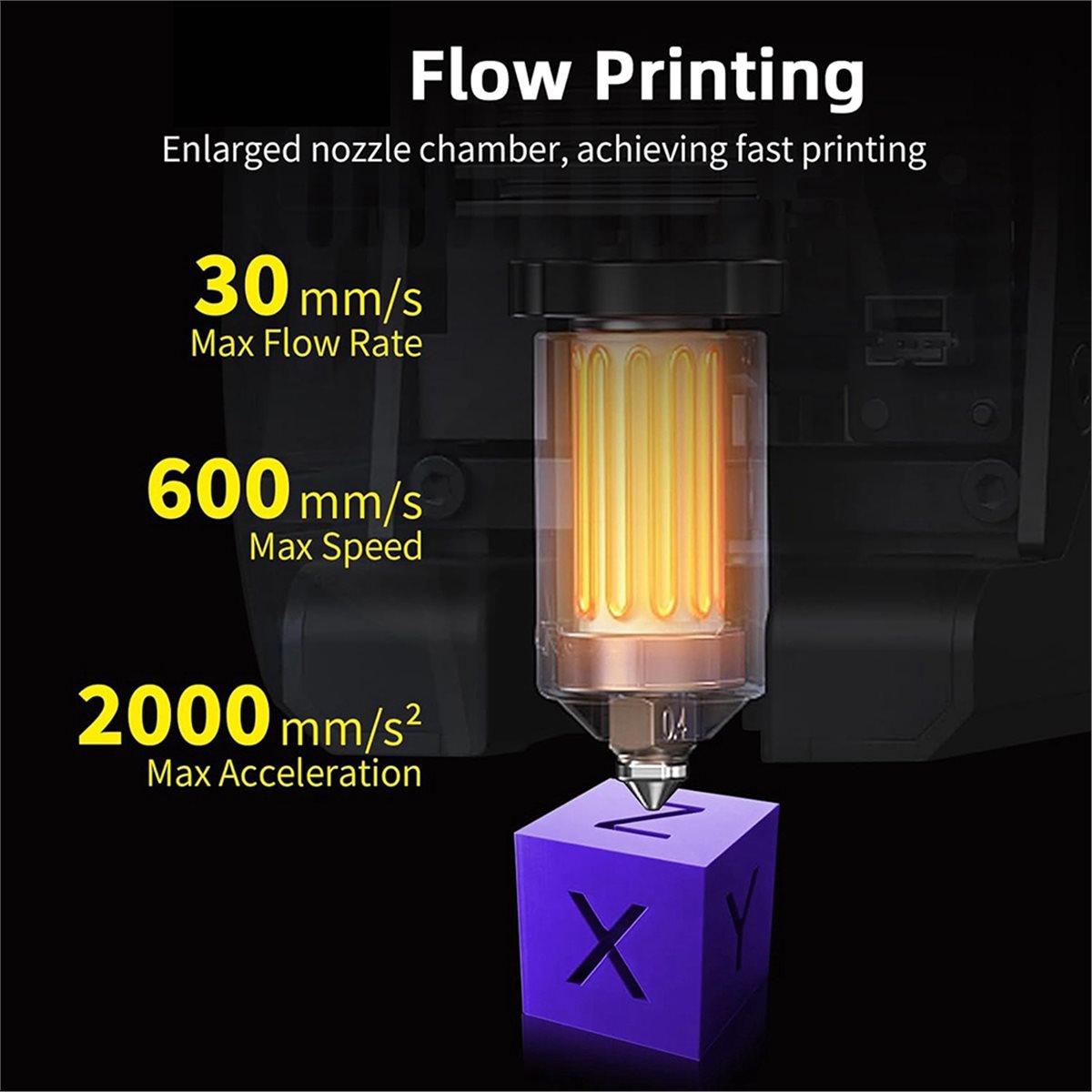 Hotend 0.4Mm - (A75T) K2 Plus 핫엔드 세라믹 히팅