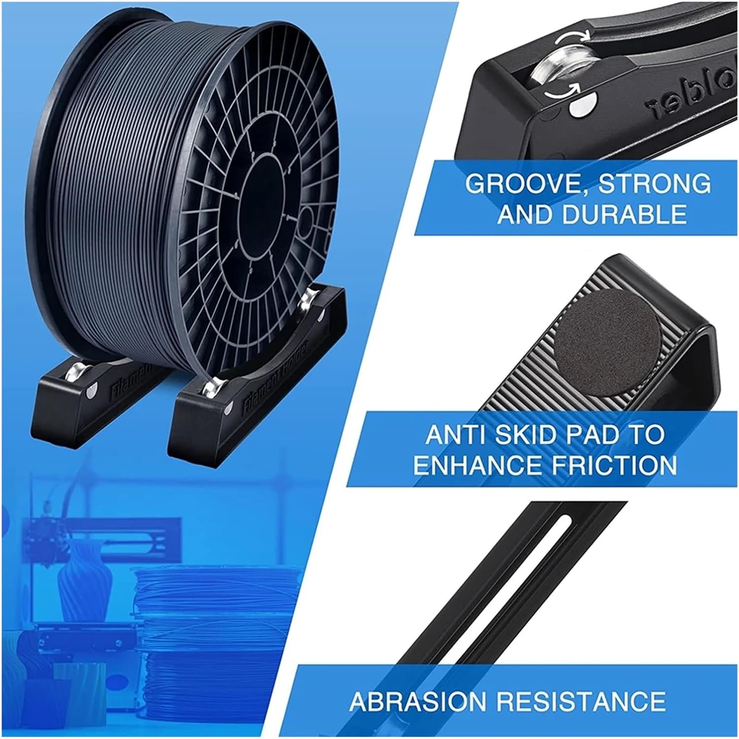 Abs Filament - 1KG 필라멘트 스풀 홀더 베어링 디자인