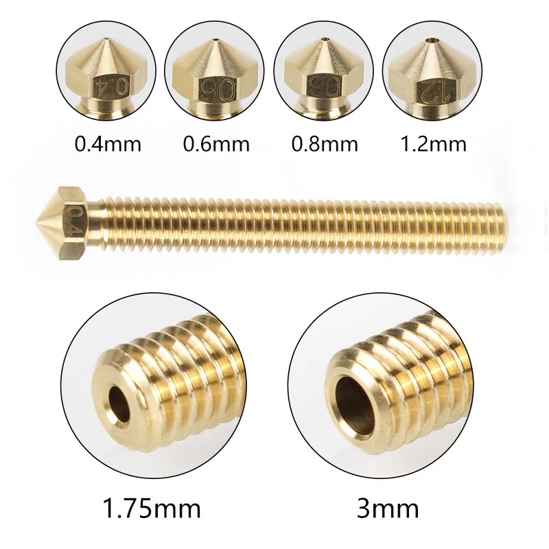 확장형 슈퍼 화산 황동 노즐 E3D 핫엔드용 고유량 대 - Printer Nozzle 리뷰 및 가격
