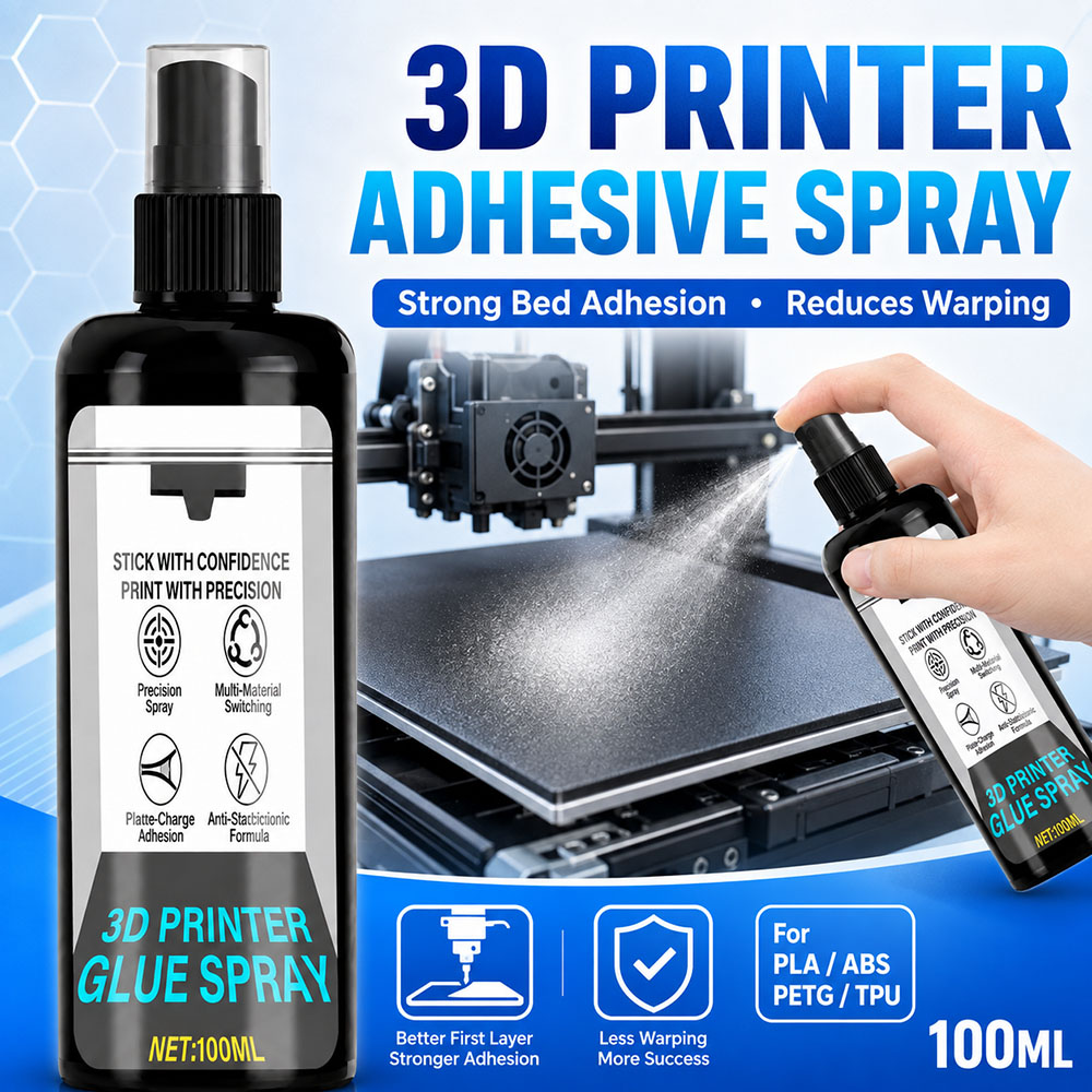 100/200ml 강력한 3D 프린터 접착제 스프레이  - 3D Printer Bed 리뷰 및 가격