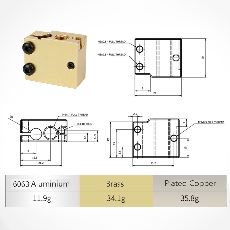 고품질 PT100 화산 가열 블록 핫 엔드 알루미늄 황 - Direct Drive Extruder 리뷰 및 가격