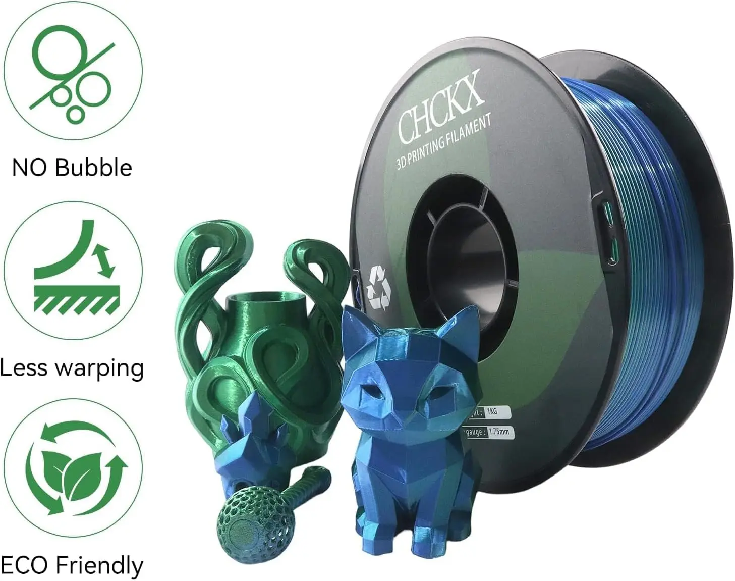 미국 창고 16팩 실크 레인보우 PLA 3D 프린터 필 - Pla Filament 리뷰 및 가격