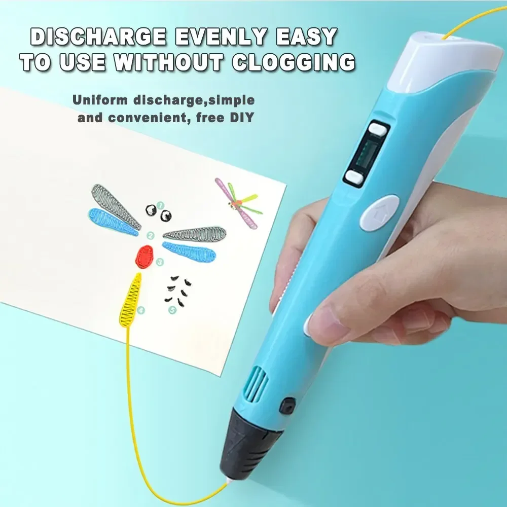 3Pcs LCD 화면 3D 인쇄 펜 DIY 3D 페인팅 - Pla Filament 리뷰 및 가격