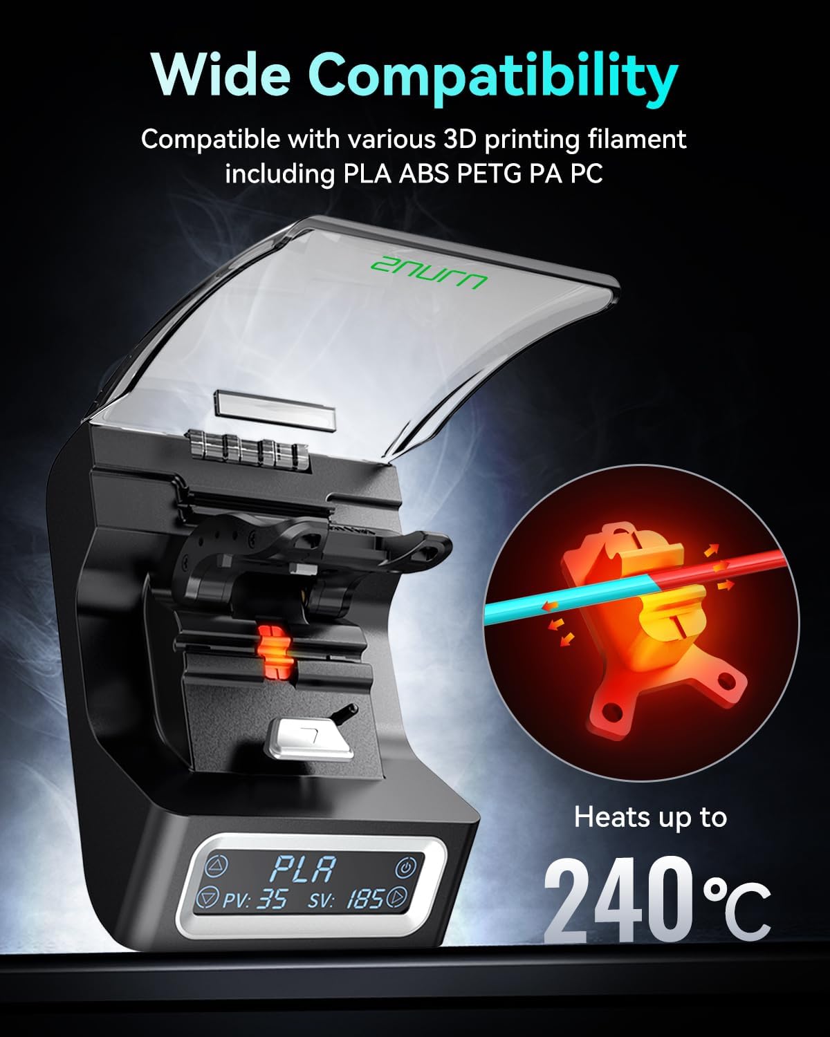 SUNLU FC01 필라멘트 커넥터 고속 가열 3D 프 - Abs Filament 리뷰 및 가격