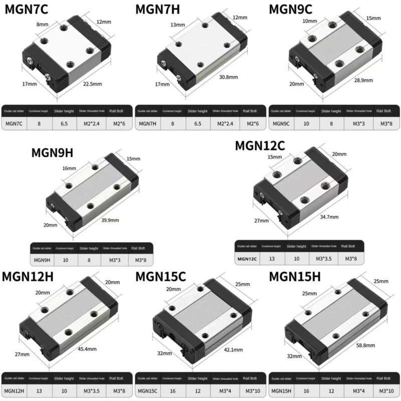 2개 MGN12H MGN12C MGN7H MGN7C M - Linear Rail Mgn12H Set 리뷰 및 가격
