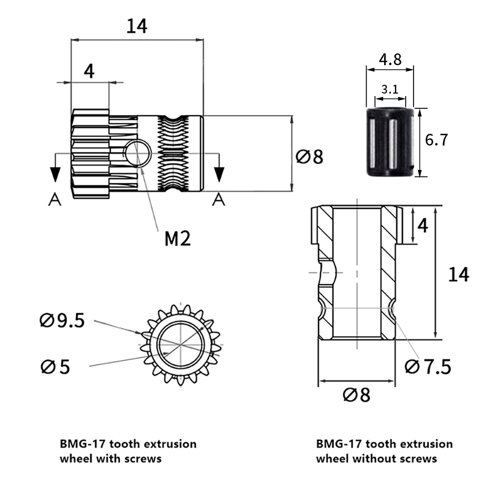 Ender 3 CR10 MK8 3D 프린터 액세서리 용 - Direct Drive Extruder 리뷰 및 가격